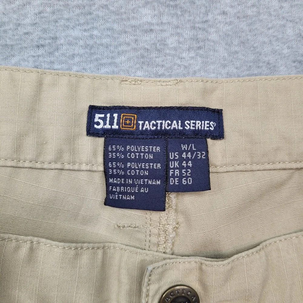 5.11 Tactical Cargo Pants Mens 44x32 Tan Ripstop Tactical‎ Series 74273 Khaki